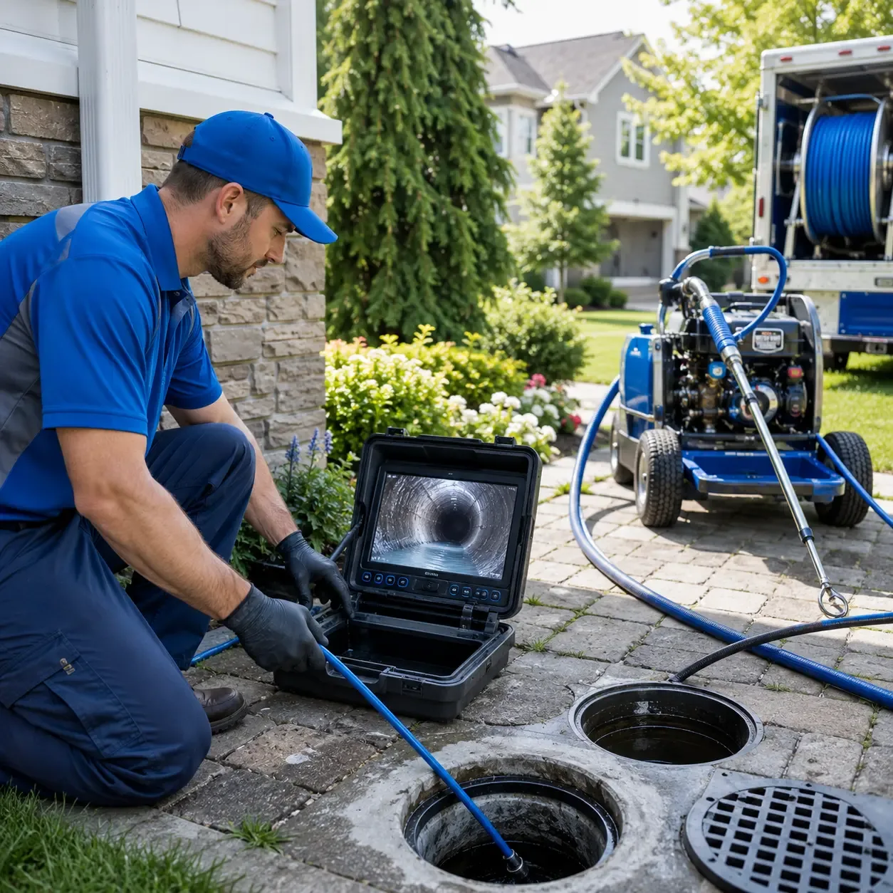 Outdoor drain cleaning professionals serving Carbondale, PA